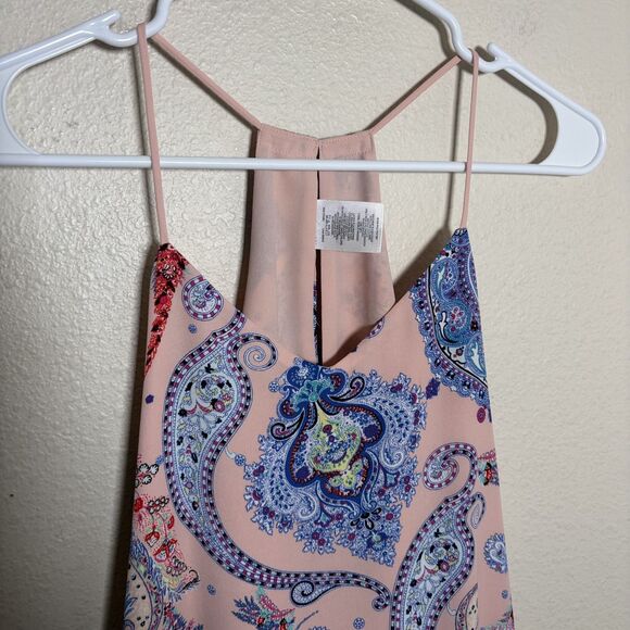 Express Tank Top Women's XS Barcelona Cami Sleeveless Printed Paisley Shirt - Picture 2 of 8